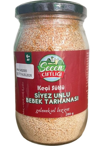 Siyez Unlu Keçi Sütlü Bebek Tarhanası