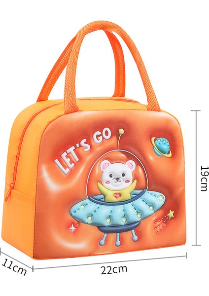3D Sevimli Öğle Yemeği Çantası (Yurt Dışından)