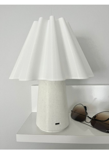 Pleated Şarjlı Abajur modelleri