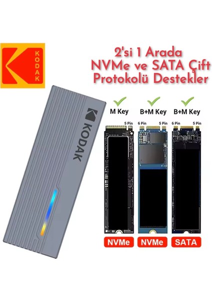 E010 Pro M2 Nvme+Sata Muhafaza Kutusu Çift Protokol CE Lisanslı 2280/2260/2242/2230/ 10Gbps 3.2 Yüksek Hızlı Son Nesil Teknoloji Metal Sağlam fiyatları