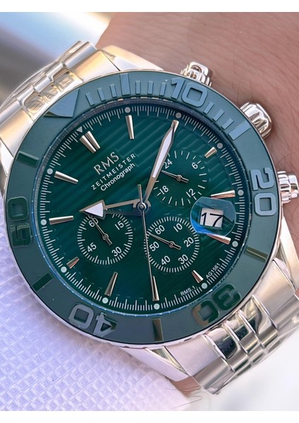 Rms Romanson 2 Yıl Garantili Çelik Kordon Çelik Kasa 5 Atm Suya Dayanıklı Erkek Kol Saati AG1561.03