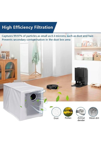 Q Robot Süpürge Için 14 Paket Toz Torbası Büyük Kapasiteli Tek Kullanımlık Torba Değişimi (Yurt Dışından) indirimleri