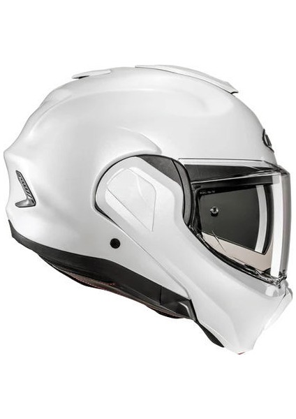 F100 Çene Açılır Motosiklet Kaskı Inci Beyaz modelleri