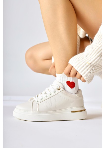 Anastazia Beyaz Topuk Detaylı Sneakers fırsatları