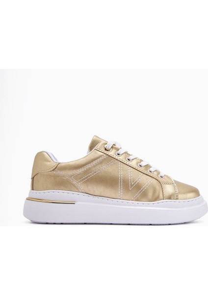 Anastazia Altın Topuk Detaylı Sneakers