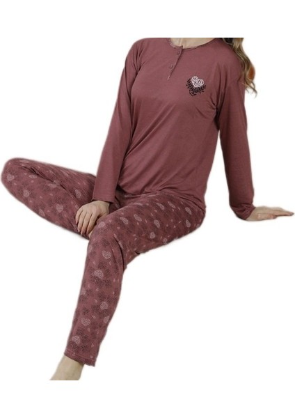 Luna Premium Pamuklu Kadın Pijama Takımı Şık Rahat ve Nefes Alabilen Kumaş M/xxl fırsatları