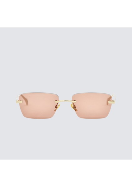 P313 001 Kare Açık Kahve Kadın Güneş Gözlüğü