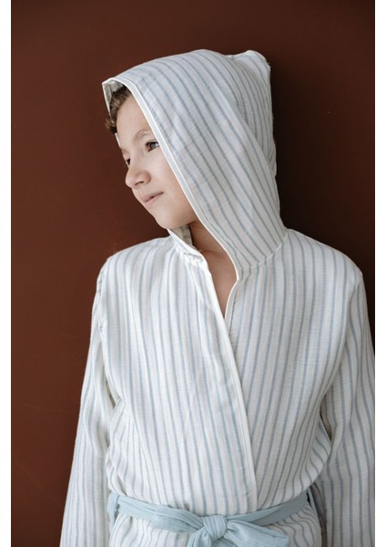 Müslin Bornoz | Line Series - Blue fiyatları