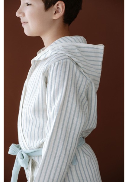 Müslin Bornoz | Line Series - Blue fırsatları