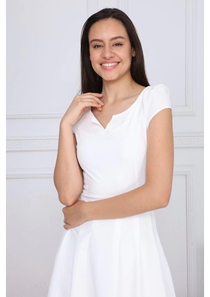 Yeni Sezon Asya Kumaş Kısa Elbise 3901/100 fiyatları