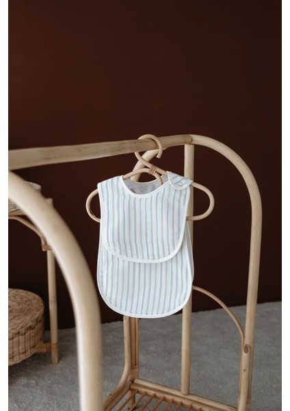 Müslin Önlük ve Omuz Bezi - Line Series - Blue fiyatları