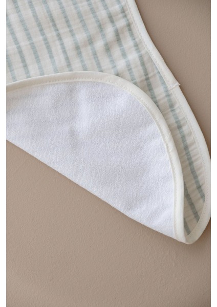 Müslin Önlük ve Omuz Bezi - Line Series - Blue