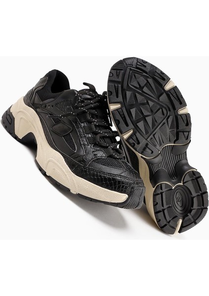 Caisa Siyah Tekstil Detaylı Bağcıklı Kadın Sneakers fiyatları