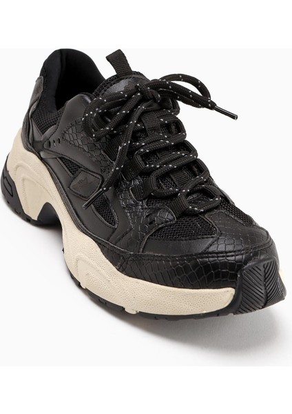 Caisa Siyah Tekstil Detaylı Bağcıklı Kadın Sneakers fırsatları