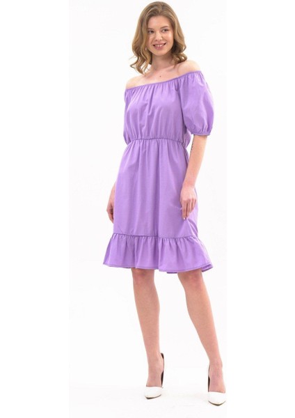 Kadın Beli Lastikli Tery Coton Elbise 4367/95 fırsatları