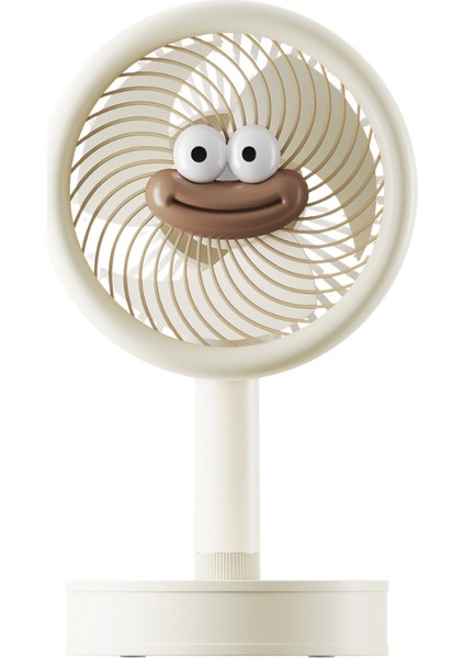 EFN14 Krem 1200mAh 3 Hız Kademeli Masaüstü USB Fan