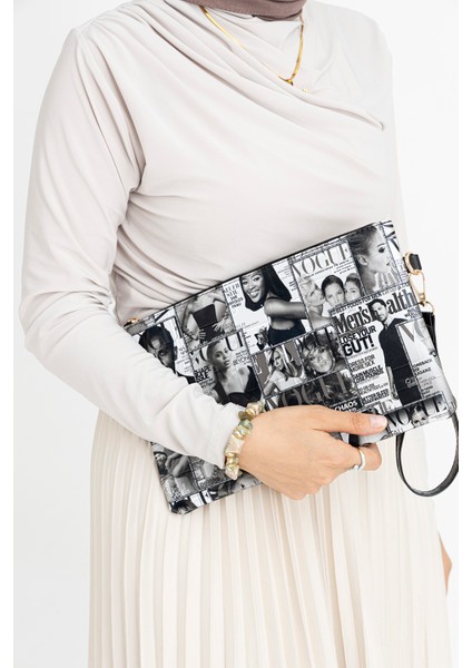 Kadın Desenli Clutch Portföy Çanta fiyatları