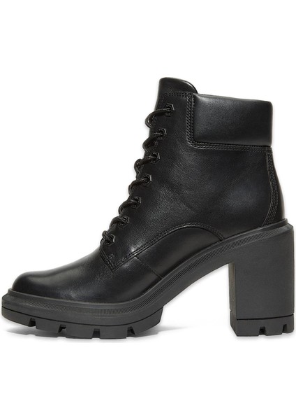 TB0A26SV Allington Heights Mid Lace Up Boot Siyah Kadın Bot modelleri
