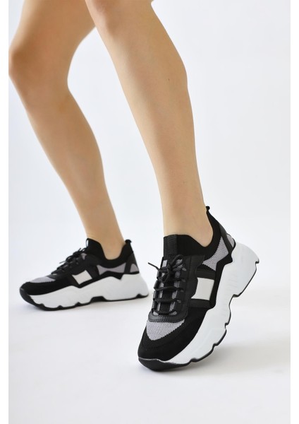 Mireia Siyah Süet Detaylı Örgü Sneakers fiyatları