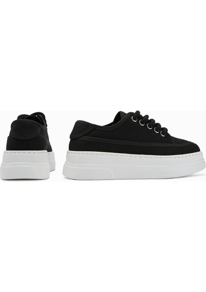 Sassa Siyah Yüksek Tabanlı Bağcıklı Kadın Sneaker fiyatları