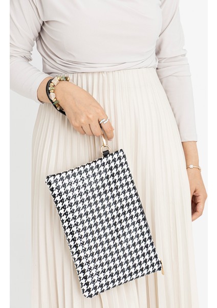 Kadın Desenli Clutch Portföy Çanta modelleri
