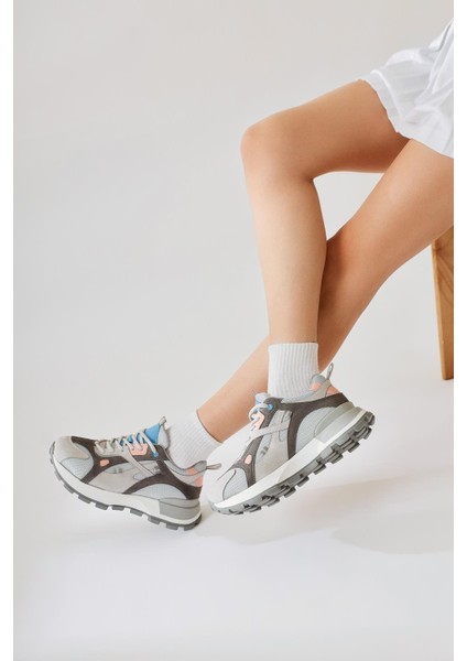 Siska Mavi-Gri Bağcıklı Yüksek Taban Sneakers fiyatları