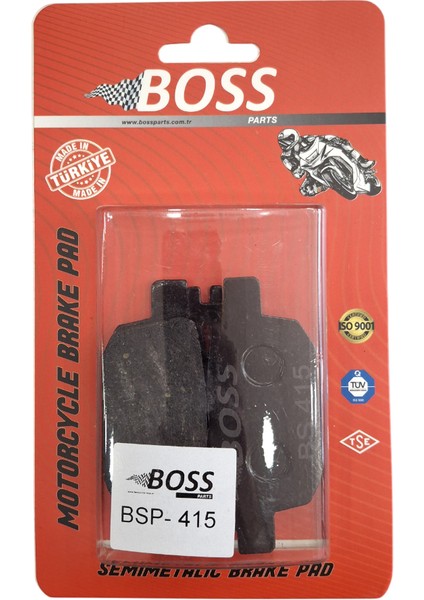 Benellı Bn 752 S Arka Fren Balatası Boss Yerli Üretim OBBS191