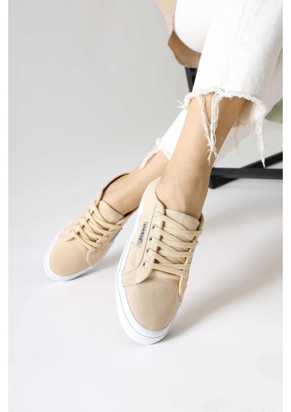 Timon Bej Rahat Taban Keten Sneakers modelleri