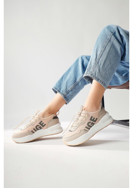 Mintra Bej Dalgıç Kumaş Baksılı Sneakers fiyatları