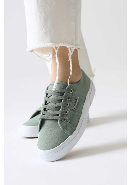Timon Mint Rahat Taban Keten Sneakers