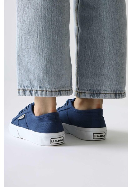 Timon Lacivert Rahat Taban Keten Sneakers fırsatları