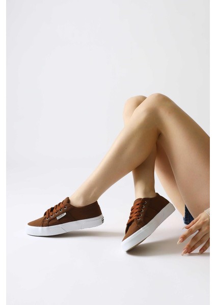 Timon Kahve Rahat Taban Keten Sneakers indirimleri