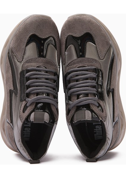 Tolin Gri Paraşüt Kumaşlı Kadın Sneakers Ayakkabı indirimleri