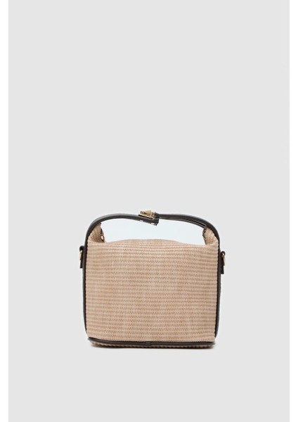 Holly Bej Hasır El ve Çapraz Çanta Hafif ve Şık Tasarım