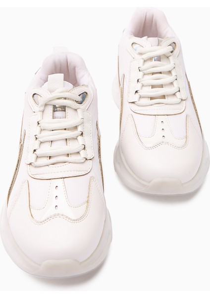 Tolin Beyaz Paraşüt Kumaşlı Kadın Sneakers Ayakkabı fırsatları