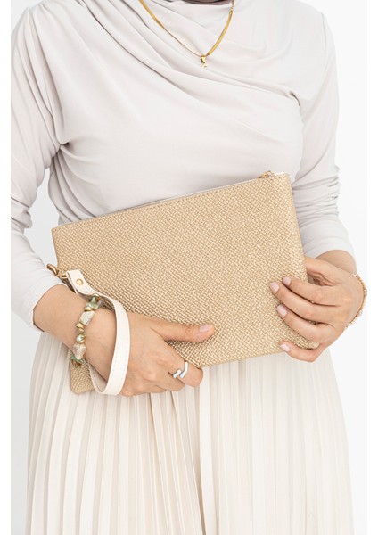 Kadın Desenli Clutch Portföy Çanta