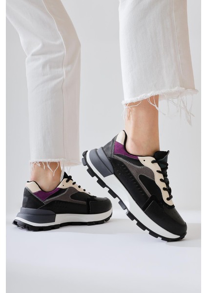 Sin Siyah Süet Bağcıklı Yüksek Taban Sneakers modelleri