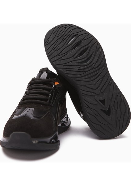 Tolin Siyah Paraşüt Kumaşlı Kadın Sneakers Ayakkabı modelleri