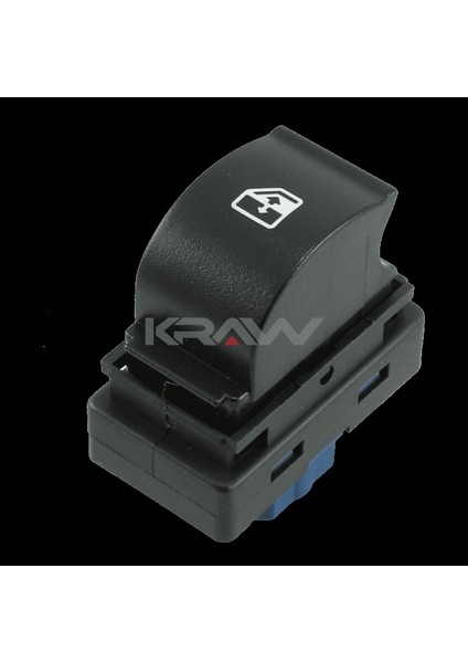 Cam Açma Düğmesi (Tekli - Mavi - 4 Pin) Doblo Iıı Fiorino Ducato Iıı Boxer Iıı Jumper Iıı Combo Iıı Qubo