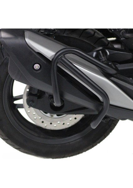 Honda Forza 250 2018-2024 Uyumlu Egzoz Koruma Demiri Siyah