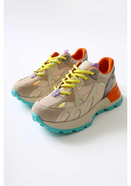 Moe Bej File Detaylı Bağcıklı Sneakers fiyatları