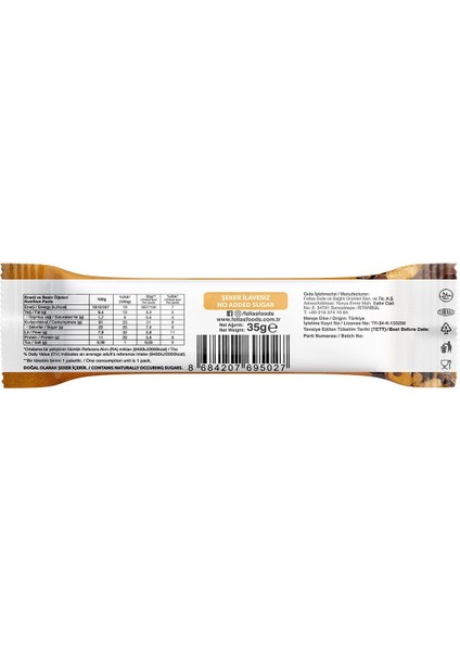 Meyve Bar - Yer Fıstığı & Kakao 35 g x 12 adet fırsatları