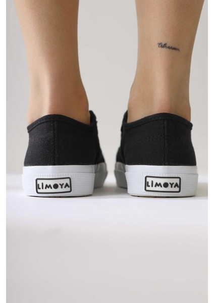 Timon Siyah Rahat Taban Keten Sneakers modelleri