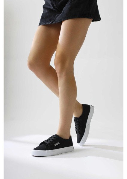 Timon Siyah Rahat Taban Keten Sneakers indirimleri