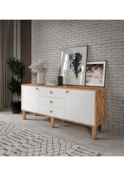 Bohem Konsol 3 Çekmeceli 2 Kapaklıtamamı Mdf fırsatları