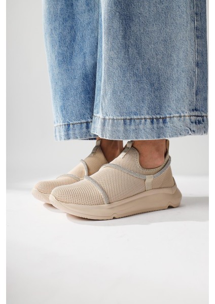 Lorrie Bej Taş Detaylı Taş Detaylı Spor Ayakabı