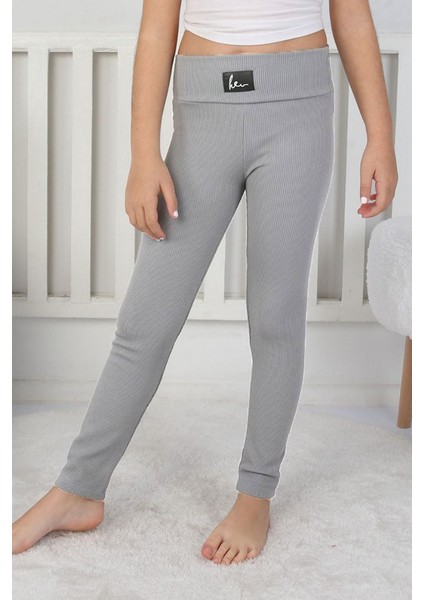 Basic Kız Çocuk Fitilli Tayt - 8001SB