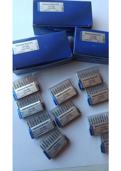 FO-22S Serisi Elmas Diamond Burs.fg Matkap Yüksek Hızlı Stomatoloji Departmanı Diş Lab Taşlama Aracı 10 Adet indirimleri
