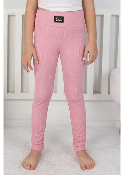 Basic Kız Çocuk Fitilli Tayt - 8001SB