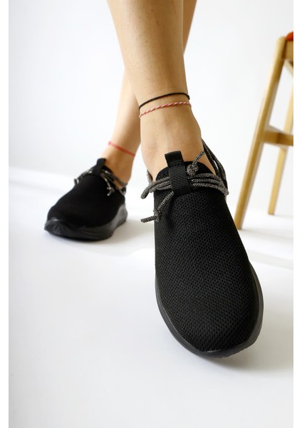 Morin Siyah Taş Bağcık Spor Ayakabı modelleri